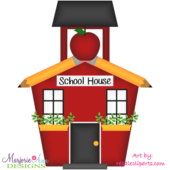 School House Exclusive SVG Cutting Files Includes Clipart - Click Image to Close